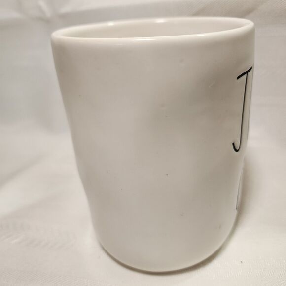 Rae Dunn by Magenta Mug JITTER BUG Coffee Tea Farmhouse Decor Dimple White Cup - Picture 8 of 16